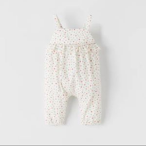 SOLD zara print overalls size 6-9m